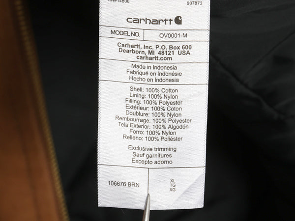 ほぼ デッドストック US企画 カーハート 中綿 ダック ベスト メンズ XL ナイロン キルティング ライナー 重ね着 ワーク 企業 大きいサイズ