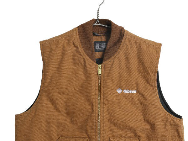 ほぼ デッドストック US企画 カーハート 中綿 ダック ベスト メンズ XL ナイロン キルティング ライナー 重ね着 ワーク 企業 大きいサイズ