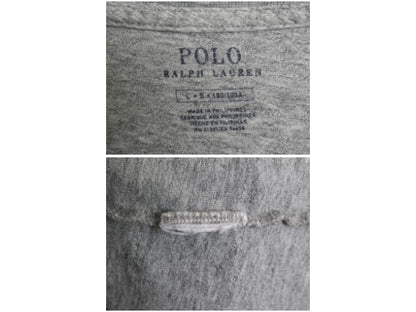 ポロ ラルフローレン 染込み プリント Tシャツ メンズ L / ヴィンテージ 加工 カットソー シングルステッチ グラフィック イーグル 星条旗