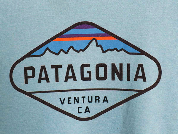 パタゴニア プリント 半袖 Tシャツ メンズ XL / アウトドア フィッツロイ クレスト グラフィック オーガニック コットン 細身 大きいサイズ