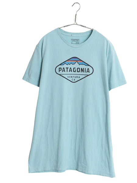 パタゴニア プリント 半袖 Tシャツ メンズ XL / アウトドア フィッツロイ クレスト グラフィック オーガニック コットン 細身 大きいサイズ
