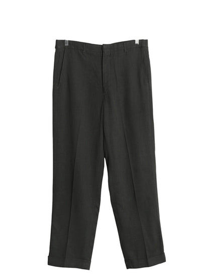 60s 70s ウール スラックス パンツ メンズ 実寸 33 28 程/ ヴィンテージ ノータック ストレート テーパード トラウザー シワになりにくい