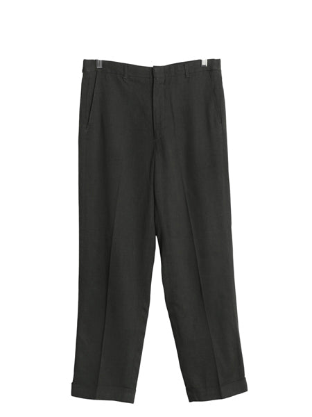 60s 70s ウール スラックス パンツ メンズ 実寸 33 28 程/ ヴィンテージ ノータック ストレート テーパード トラウザー シワになりにくい