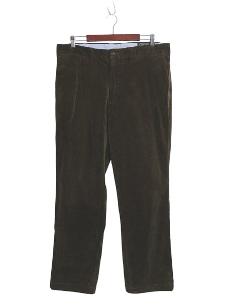 00s ポロ ラルフローレン 太畝 コーデュロイ パンツ メンズ 36 30 CLASSIC FIT ストレート スラックス ノータック アーミー タイプ コーズ