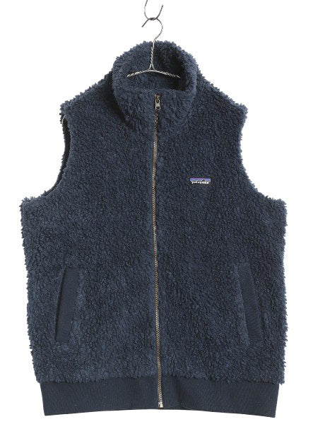 パタゴニア ダスティメサ ベスト レディース XL 19年製 パイル フリース ボア 重ね着 前開き フルジップ アウトドア 大きいサイズ ネイビー