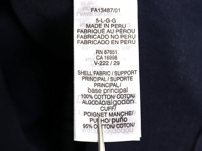 ラコステ 鹿の子 長袖 ポロシャツ メンズ L レディース XL / 古着 長袖シャツ ワンポイント コットン カットソー ワンポイント ボックス 紺