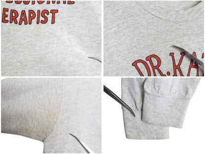 90s USA製 ★ Dr Katz アニメ イラスト プリント 長袖 Tシャツ メンズ XL / オールド 当時物 オフィシャル キャラクター コメディ ロンT 灰