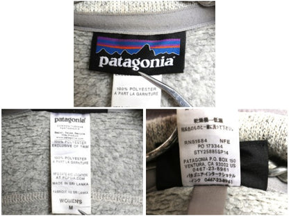 パタゴニア ベターセーター ベスト レディース М 古着 14年製 フリース セーター 前開き フルジップ アウトドア ハイネック 重ね着 グレー