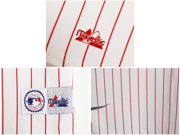 USA製 フィリーズ ベースボール シャツ メンズ XL / MLB オフィシャル マジェスティック 大リーグ ユニフォーム ゲームシャツ 大きいサイズ