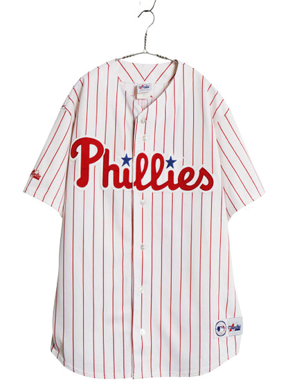 USA製 フィリーズ ベースボール シャツ メンズ XL / MLB オフィシャル マジェスティック 大リーグ ユニフォーム ゲームシャツ 大きいサイズ
