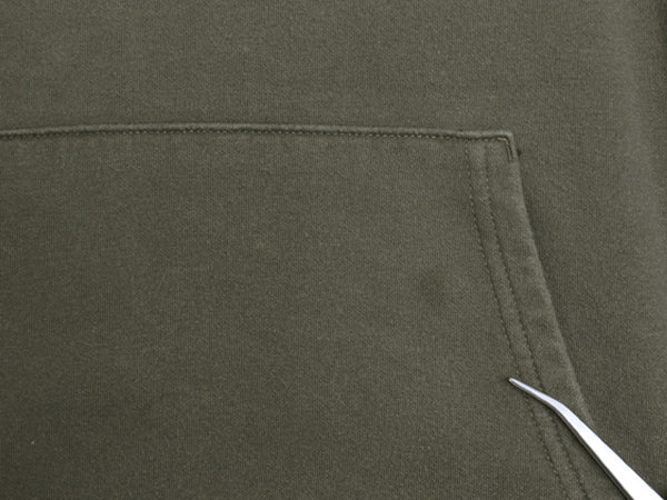 ノースフェイス プリント スウェット フード パーカー メンズ M 古着 裏起毛 プルオーバー トレーナー ベア イラスト グラフィック カーキ