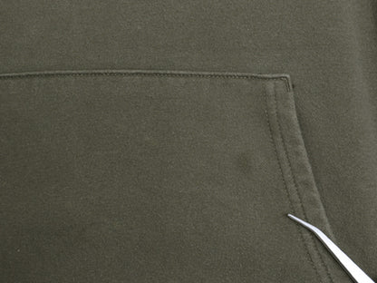 ノースフェイス プリント スウェット フード パーカー メンズ M 古着 裏起毛 プルオーバー トレーナー ベア イラスト グラフィック カーキ