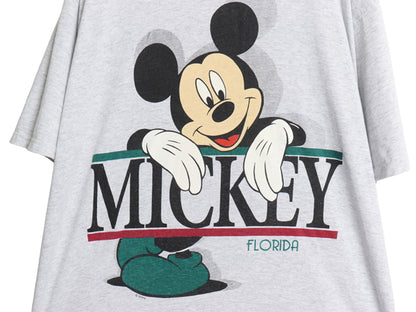 90s USA製 ミッキー 両面 プリント Tシャツ メンズ レディース XL オールド ディズニー オフィシャル キャラクター イラスト 大きいサイズ 