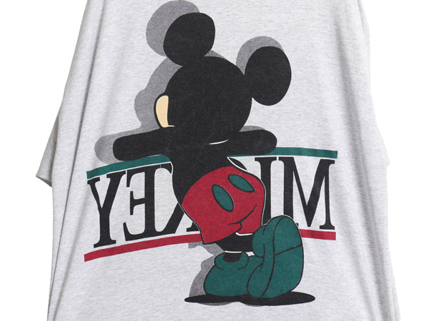 90s USA製 ミッキー 両面 プリント Tシャツ メンズ レディース XL オールド ディズニー オフィシャル キャラクター イラスト 大きいサイズ 
