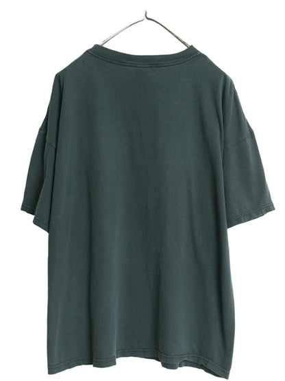 00s シンプソンズ イラスト メッセージ プリント Tシャツ メンズ 2XL / オールド オフィシャル キャラクター グラフィック 大きいサイズ 黒