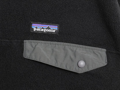 パタゴニア ライトウェイト シンチラ スナップT メンズ M / 18年製 フリース プルオーバー ジャケット アウトドア ブルゾン ジャンパー 黒