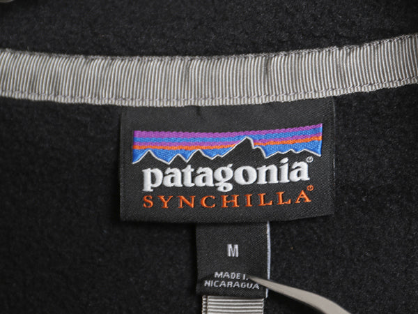 パタゴニア ライトウェイト シンチラ スナップT メンズ M / 18年製 フリース プルオーバー ジャケット アウトドア ブルゾン ジャンパー 黒