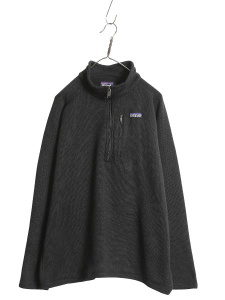 パタゴニア ベターセーター ハーフジップ メンズ XXL 18年製 フリース セーター 裏起毛 プルオーバー ジャケット ブルゾン 大きいサイズ 黒