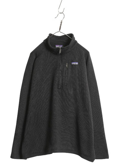 パタゴニア ベターセーター ハーフジップ メンズ XXL 18年製 フリース セーター 裏起毛 プルオーバー ジャケット ブルゾン 大きいサイズ 黒