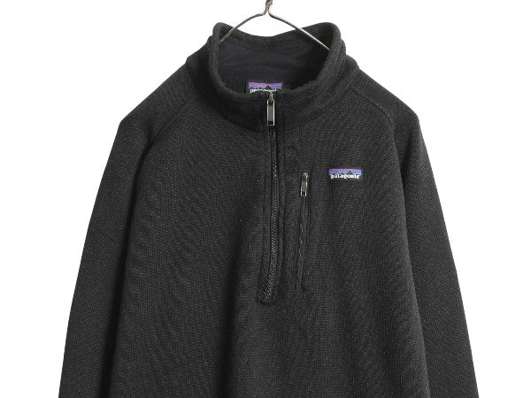 パタゴニア ベターセーター ハーフジップ メンズ XXL 18年製 フリース セーター 裏起毛 プルオーバー ジャケット ブルゾン 大きいサイズ 黒