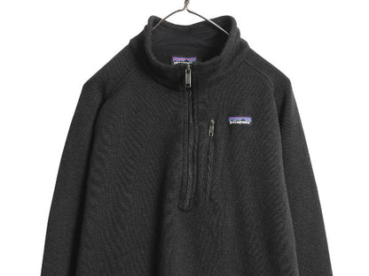 パタゴニア ベターセーター ハーフジップ メンズ XXL 18年製 フリース セーター 裏起毛 プルオーバー ジャケット ブルゾン 大きいサイズ 黒