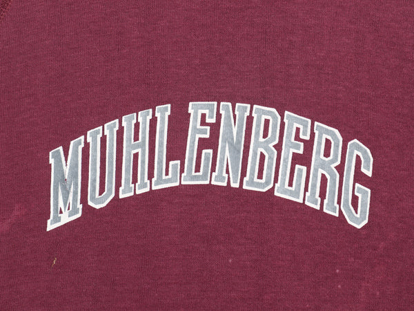 80s USA製 カレッジ プリント スウェット パーカー XL 小さめ メンズ レディース M 程 / ヴィンテージ フード トレーナー ラグラン 裏起毛