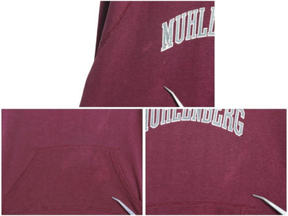 80s USA製 カレッジ プリント スウェット パーカー XL 小さめ メンズ レディース M 程 / ヴィンテージ フード トレーナー ラグラン 裏起毛