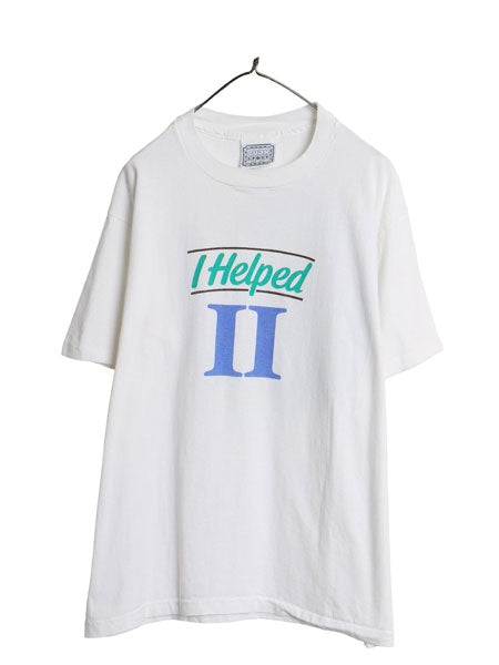 90s USA製 企業 ミルキーウェイ プリント 半袖 Tシャツ メンズ XL 当時物 オールド ヘビーウェイト コットン チョコレート 大きいサイズ 白