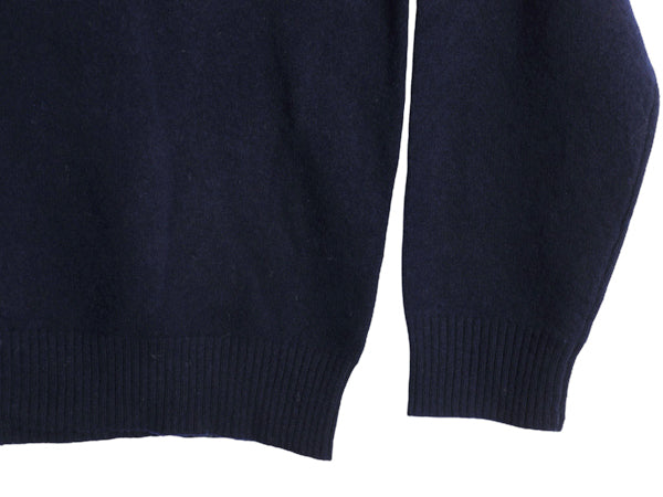 90s ポロ ラルフローレン ロールネック ニット セーター メンズ  XL 古着 オールド ラム ウール 無地 シンプル 大きいサイズ ワンポイント