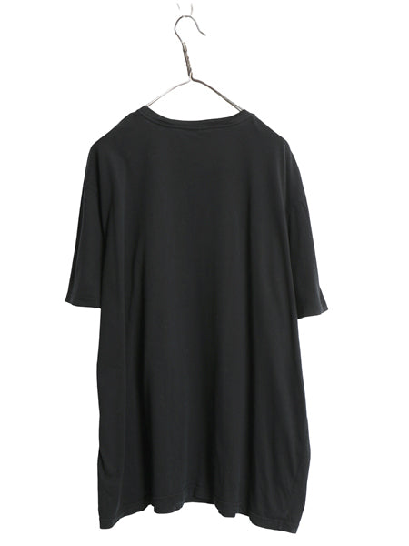 00s ポロ ラルフローレン プリント 半袖 Tシャツ メンズ XXL オールド コットン カットソー クルーネック ゆったり 大きいサイズ ブラック