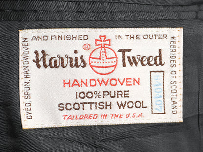 80s USA製 ハリスツイード テーラード ジャケット メンズ M 程/ ヴィンテージ ブレザー ツイード ウール トラッド カジュアル マルチカラー