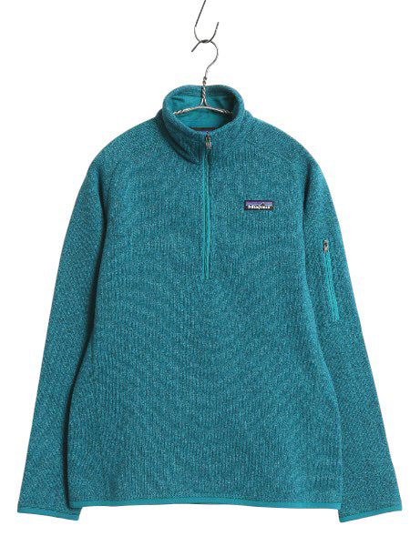 パタゴニア ベターセーター ハーフジップ レディース M 17年製 アウトドア 裏起毛 フリース セーター プルオーバー ジャケット ブルゾン 青