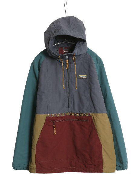 エルエルビーン 中綿 ナイロン アノラック パーカー ジャケット レディース L / アウトドア ハーフジップ プルオーバー マンパ パッカブル