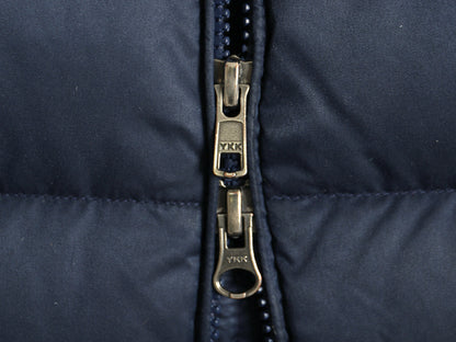 パタゴニア ダウンタウン パーカー レディース M 16年製 ロング ダウン コート ジャケット 600フィル フルジップ ジャケット ハイネック 紺