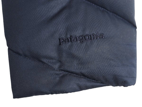 パタゴニア ダウンタウン パーカー レディース M 16年製 ロング ダウン コート ジャケット 600フィル フルジップ ジャケット ハイネック 紺
