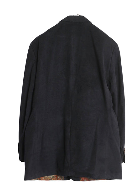 デッドストック ローレン ラルフローレン テーラード ジャケット メンズ XL 程/ ポロ シルク ウール カシミヤ ブレザー 大きいサイズ 濃紺