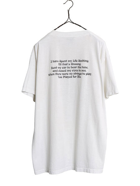90s USA製 ★ グレイトフルデッド ジェリー ガルシア 追悼 イラスト プリント Tシャツ メンズ XL オールド バンド ロック シングルステッチ