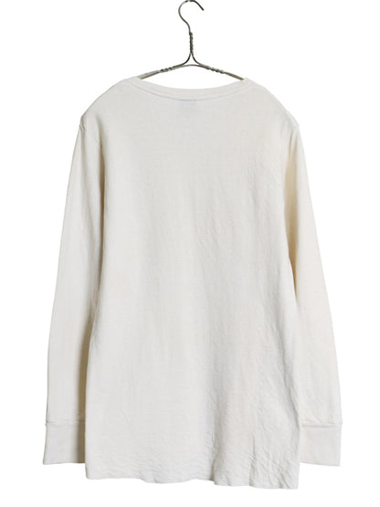 90s USA製 デュオフォールド 2レイヤー 長袖 Tシャツ メンズ M / オールド ロンT アンダーシャツ 無地 ストレッチ インナー カットソー 白