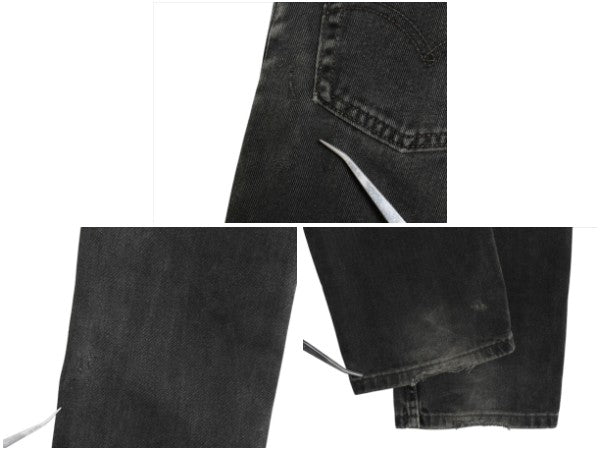 00s USA製 リーバイス 505 ブラック デニム パンツ メンズ 31 32 オールド ジーンズ ジーパン Gパン スリム ストレート ボトムス 黒 赤タブ