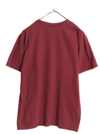 ステューシー ストック ロゴ プリント Tシャツ メンズ M / 古着 ヘビーウェイト コットン カットソー クルーネック ネイティブ バーズアイ