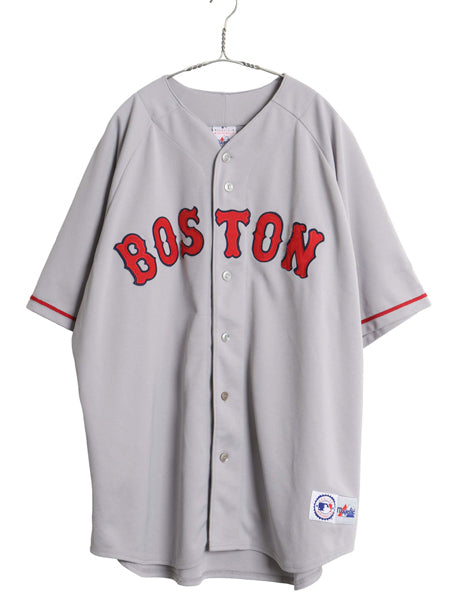 レッドソックス ベースボール シャツ メンズ XXL / MLB オフィシャル マジェスティック 大リーグ ユニフォーム ゲームシャツ 大きいサイズ