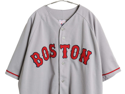 レッドソックス ベースボール シャツ メンズ XXL / MLB オフィシャル マジェスティック 大リーグ ユニフォーム ゲームシャツ 大きいサイズ
