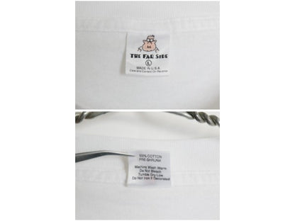 90s USA製 ジョーク イラスト プリント Tシャツ メンズ L / 古着 オールド キャラクター アート ヘビーウェイト コットン シングルステッチ