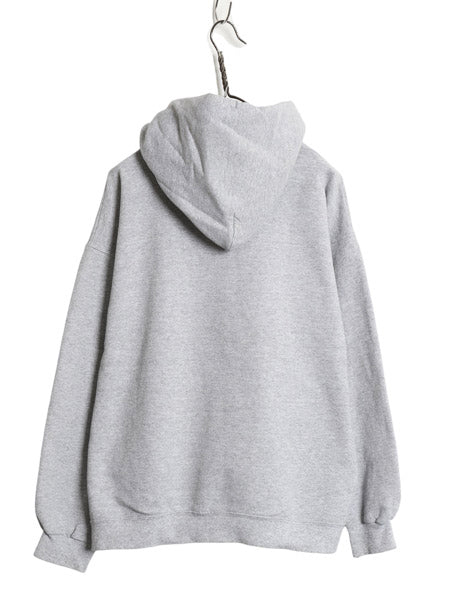 90s YALE カレッジ プリント スウェット フード パーカー メンズ M オールド ヘビーウェイト 裏起毛 トレーナー プルオーバー イエール 灰