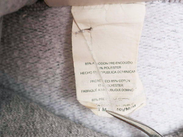 90s YALE カレッジ プリント スウェット フード パーカー メンズ M オールド ヘビーウェイト 裏起毛 トレーナー プルオーバー イエール 灰