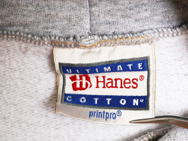 90s YALE カレッジ プリント スウェット フード パーカー メンズ M オールド ヘビーウェイト 裏起毛 トレーナー プルオーバー イエール 灰