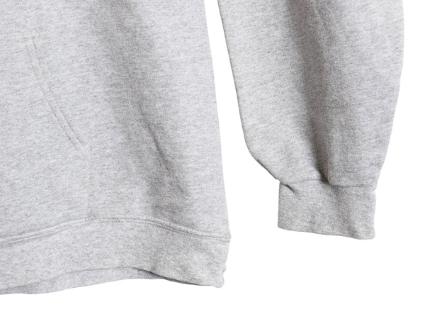 90s YALE カレッジ プリント スウェット フード パーカー メンズ M オールド ヘビーウェイト 裏起毛 トレーナー プルオーバー イエール 灰