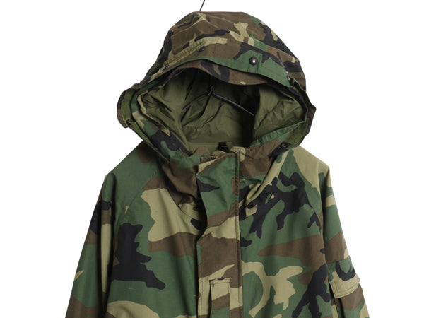 00s 米軍実物 US ARMY ECWCS ゴアテックス ウッドランドカモ 迷彩 ミリタリー ジャケット MEDIUM REGULAR 00年製 オールド 1st GEN 軍物 