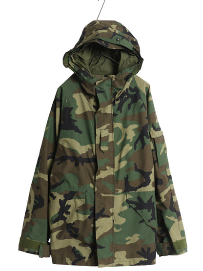 00s 米軍実物 US ARMY ECWCS ゴアテックス ウッドランドカモ 迷彩 ミリタリー ジャケット MEDIUM REGULAR 00年製 オールド 1st GEN 軍物 