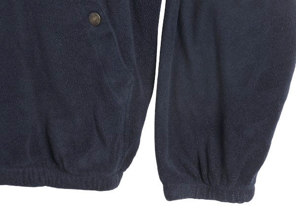 90s USA製 ポロ ラルフローレン フリース スイングトップ ジャケット メンズ L オールド ブルゾン フルジップ ジャンパー ワンポイント 紺